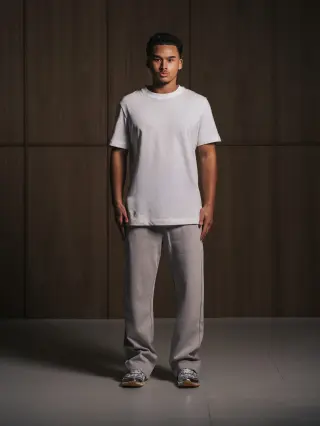 Signature Blanc embroidery T-shirt