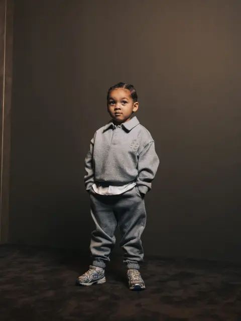 Polo Button Gris Lumiere
