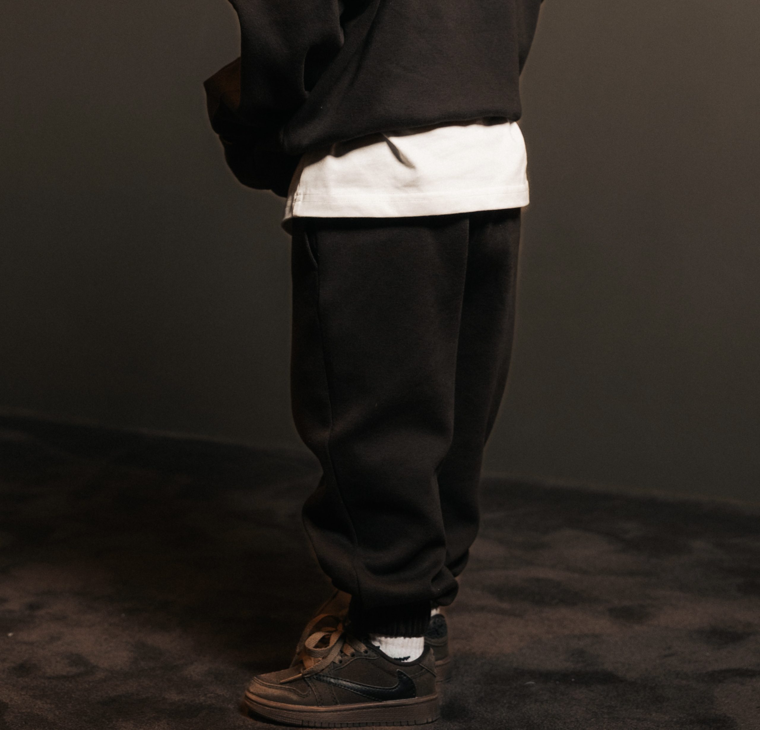 Pants Elastic Brun Fume