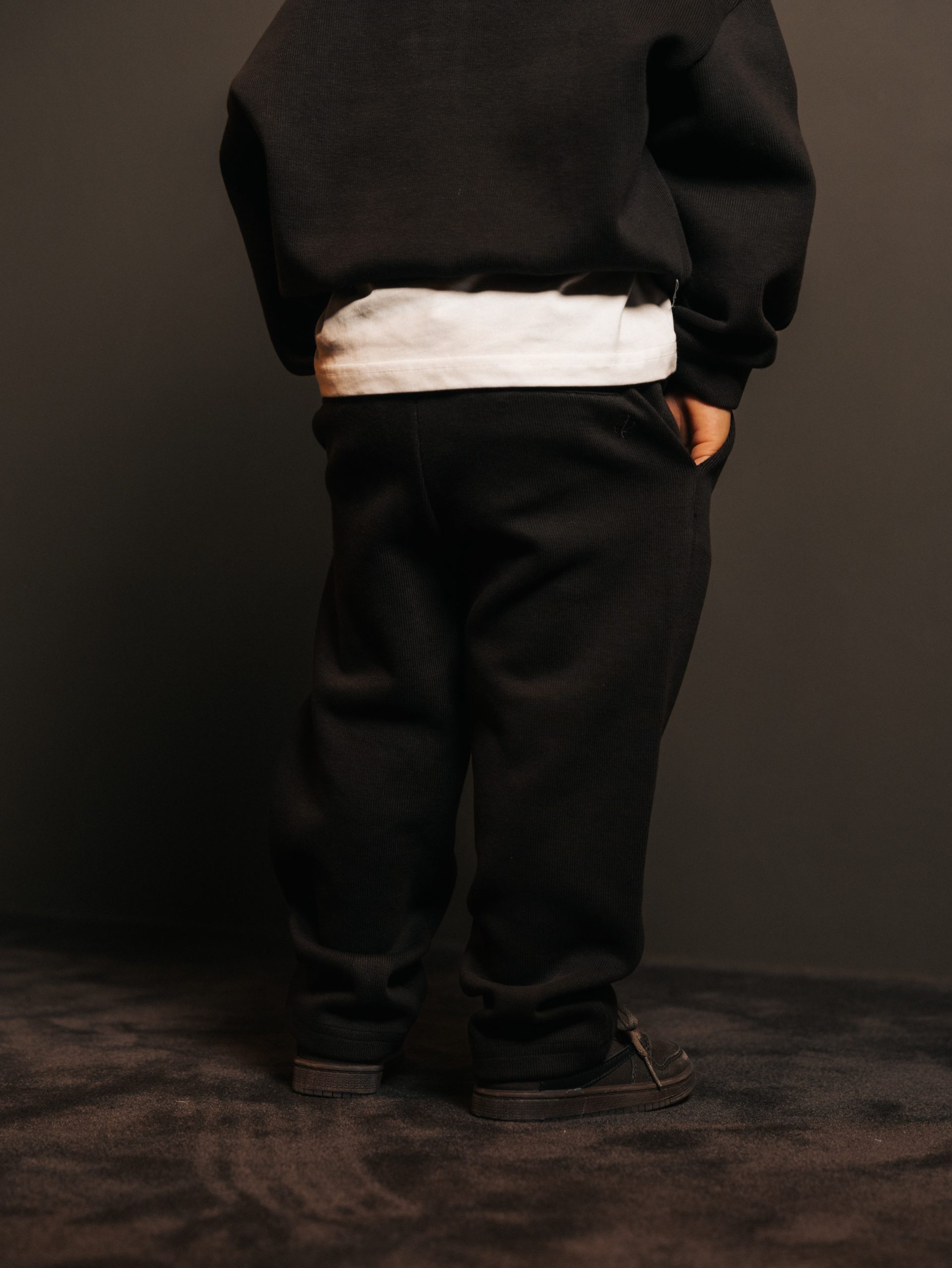Pants Wide Brun Fume