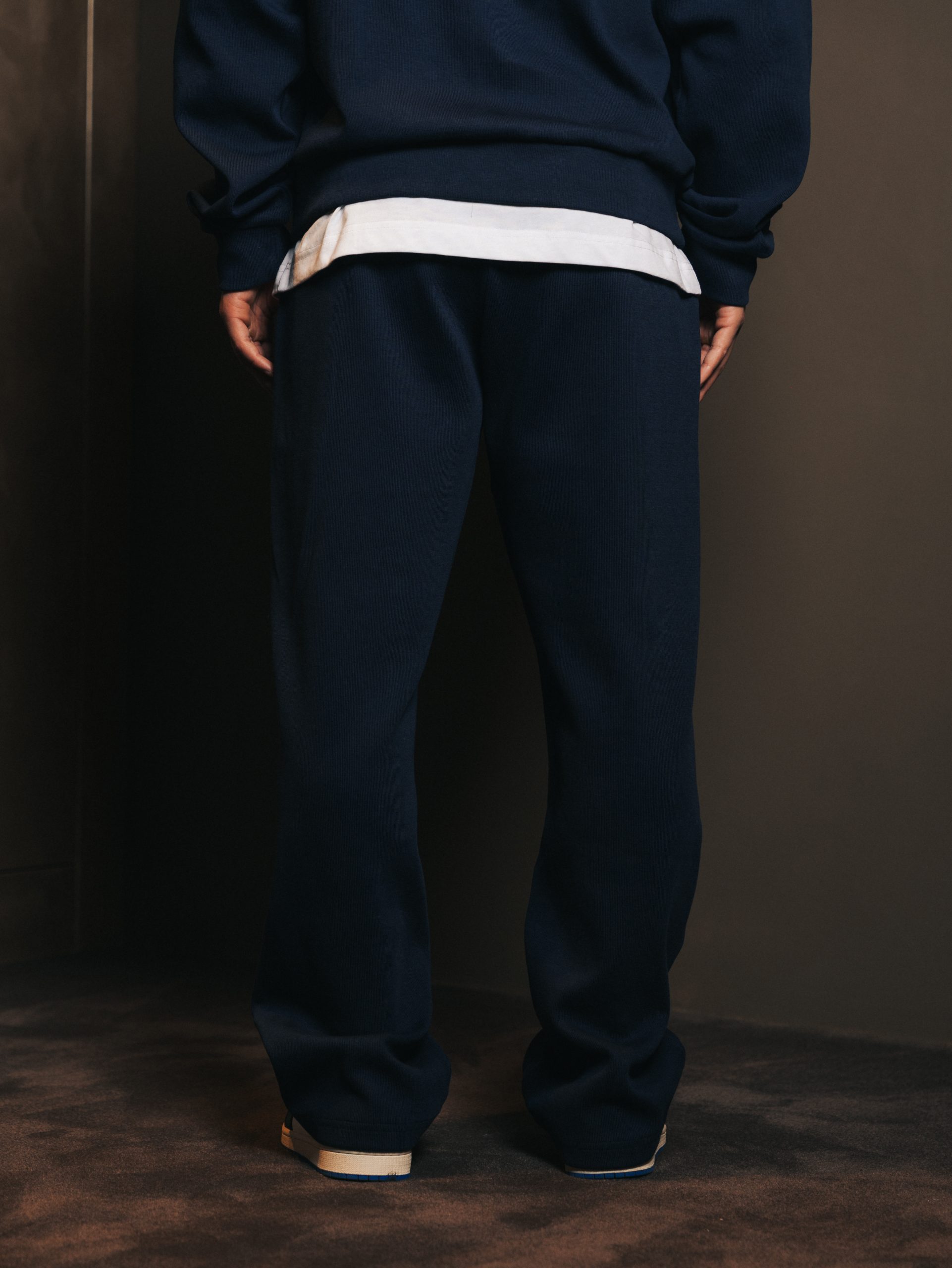 Pants wide Bleu Fonce