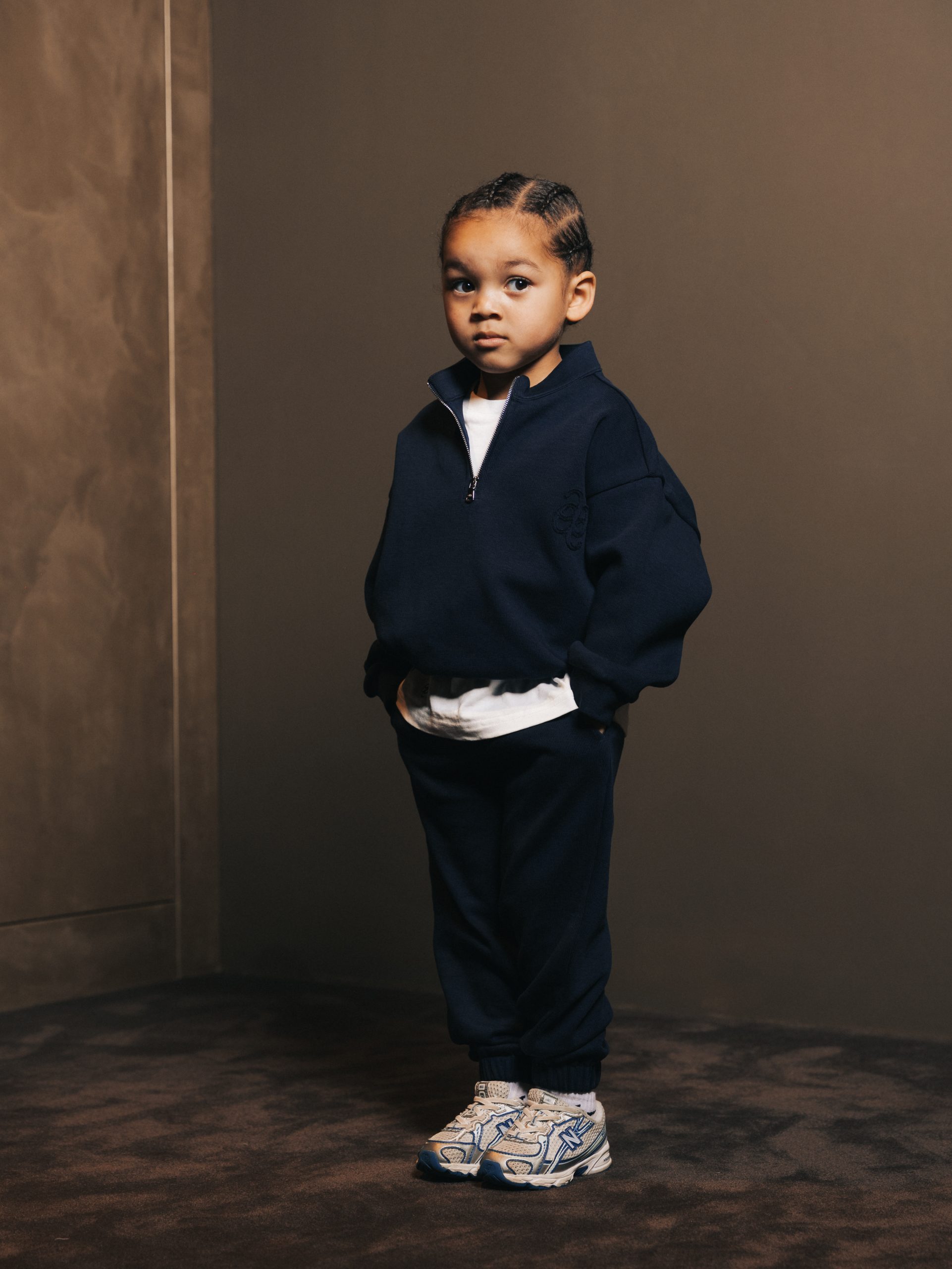 Quarter zip Bleu Fonce