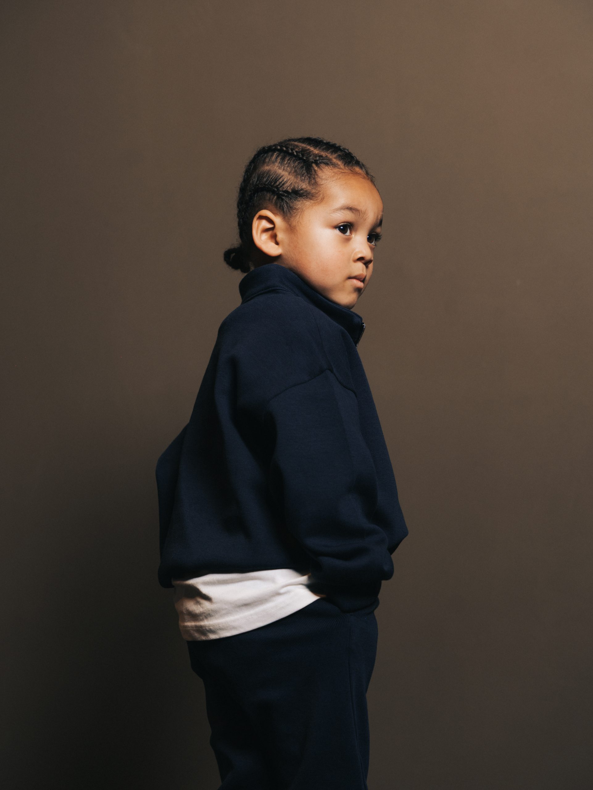 Quarter zip Bleu Fonce