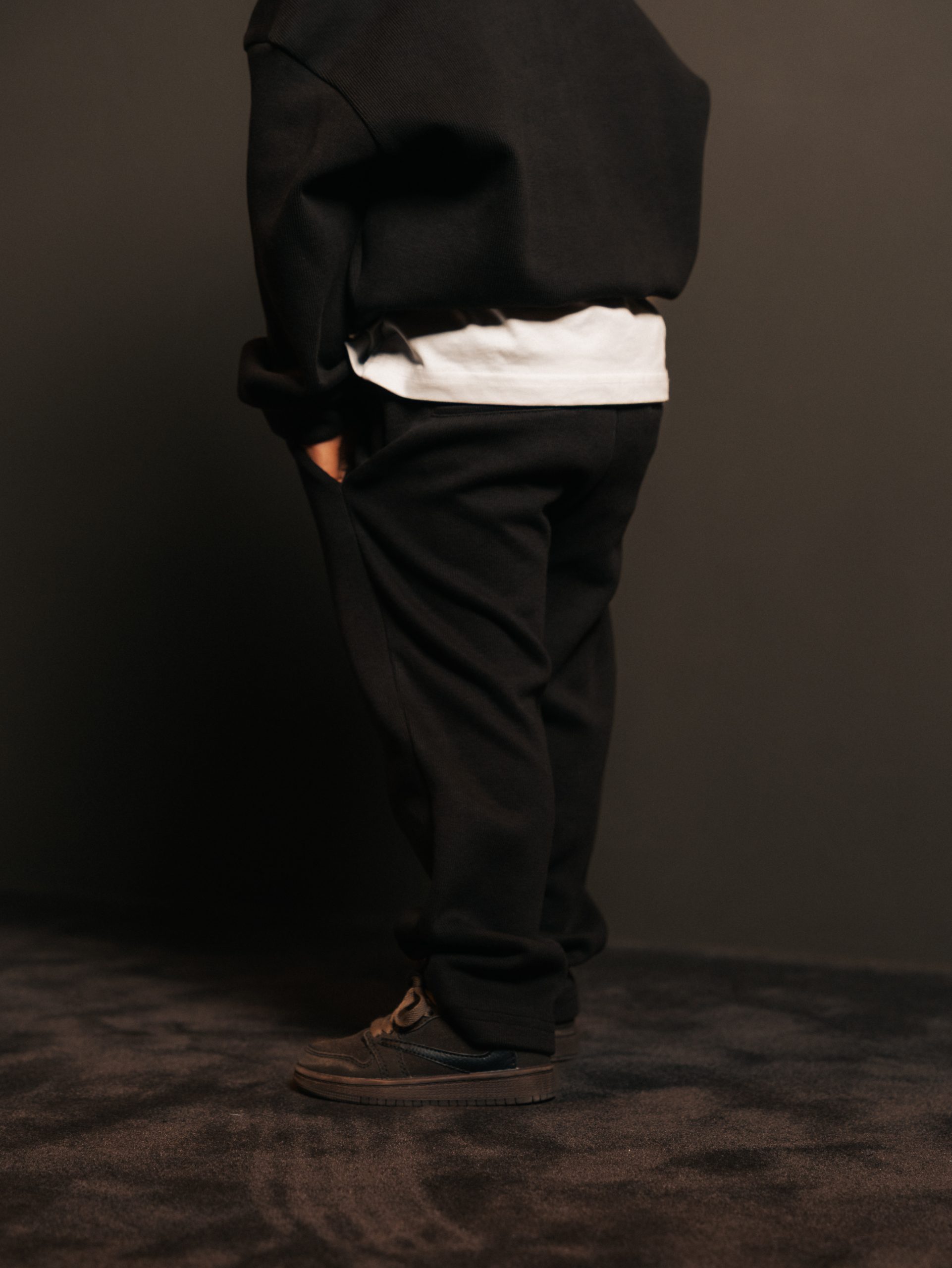 Pants Wide Brun Fume