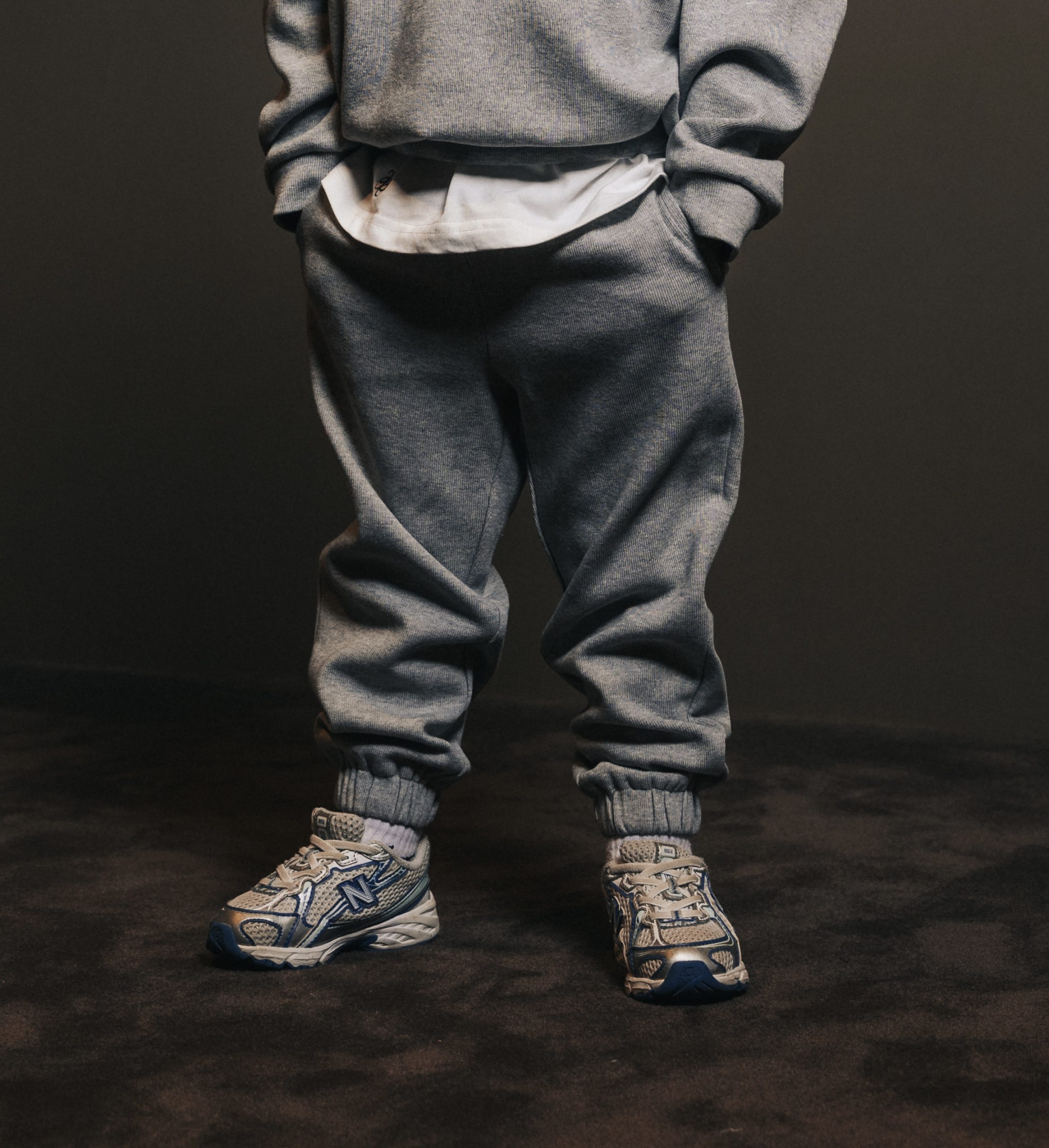 Pants Elastic Gris Lumiere