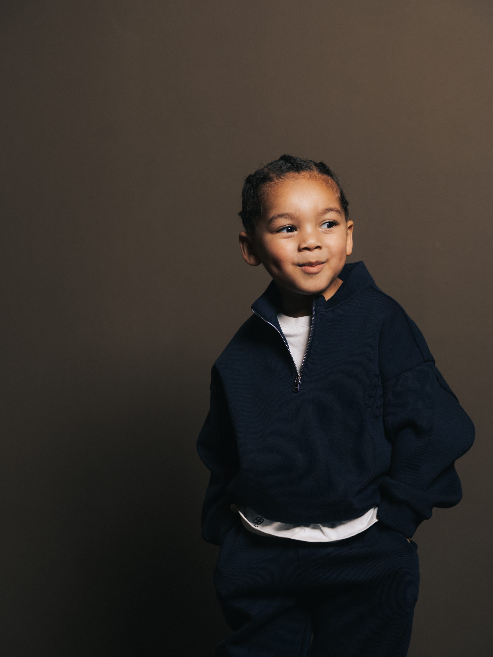 Quarter zip Bleu Fonce