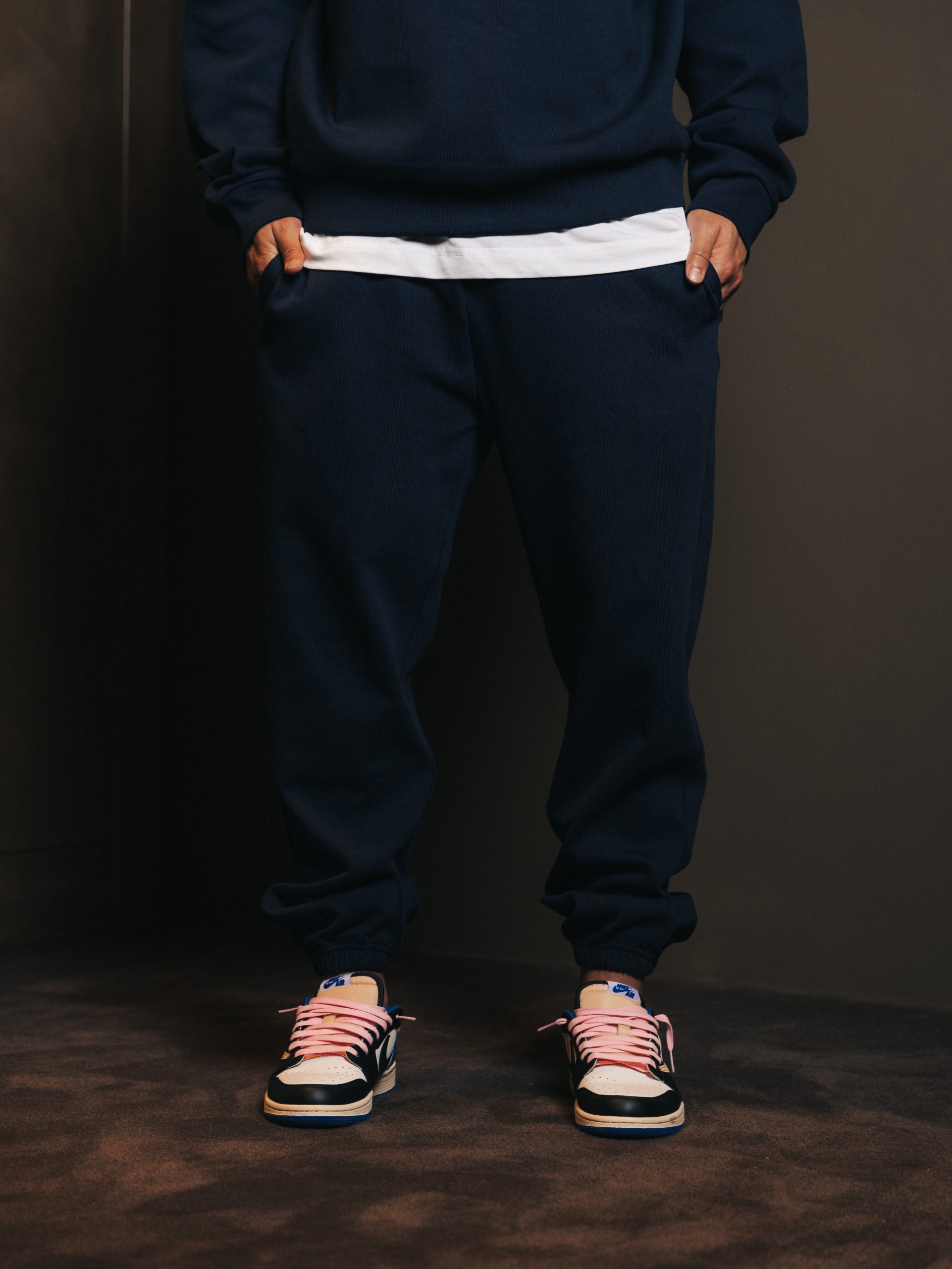 Pants elastic Bleu Fonce